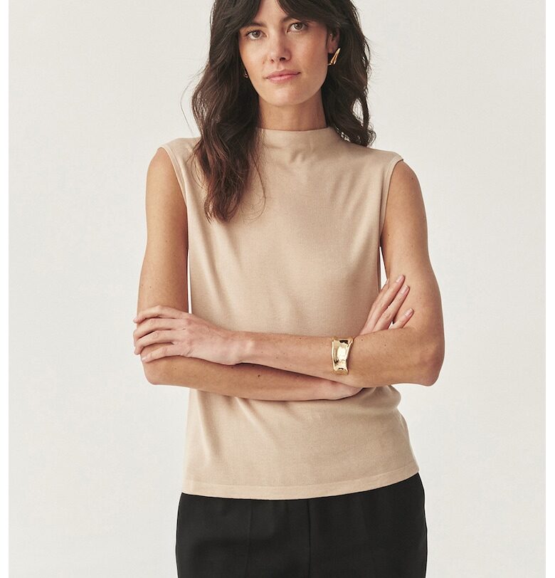 Слим блуза - Камел Tatuum