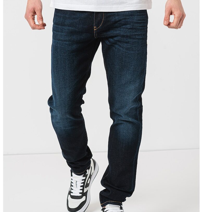 Слим дънки 2019 D-Strukt със средна талия - Тъмносин Diesel