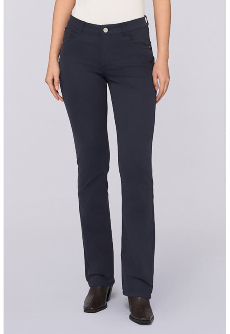 Слим дънки с миди талия - Въглен сиво Trussardi