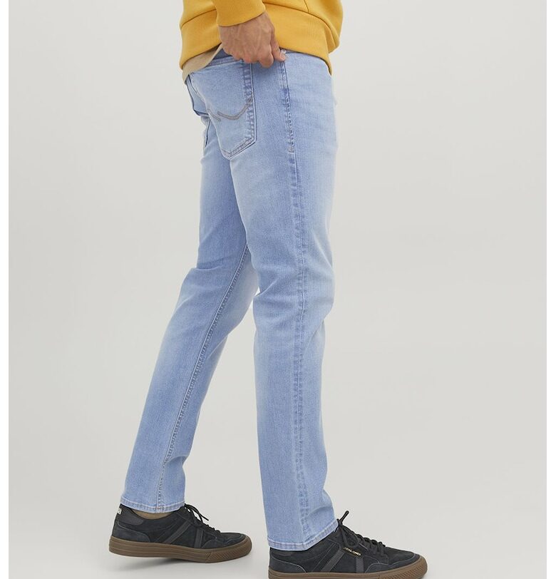 Слим дънки със захабен ефект - Син Jack  Jones