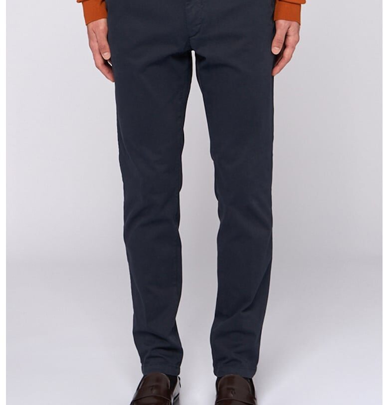 Слим панталон чино със средновисока талия - Тъмносин Trussardi