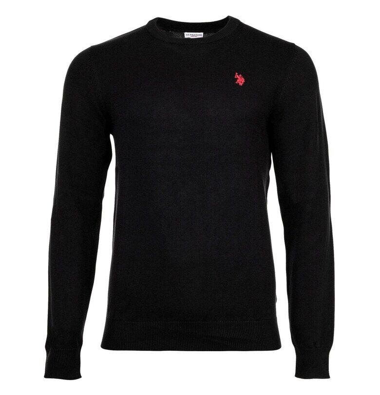 Слим пуловер - Черен US Polo Assn