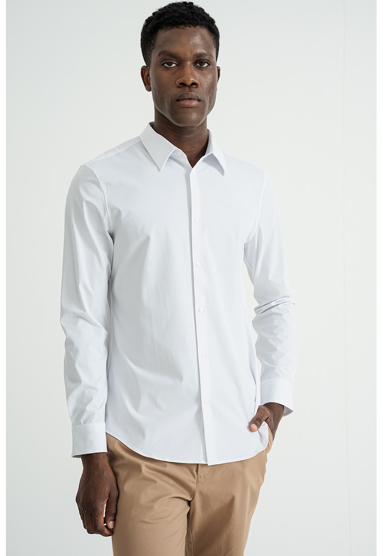Слим риза - Бял CALVIN KLEIN