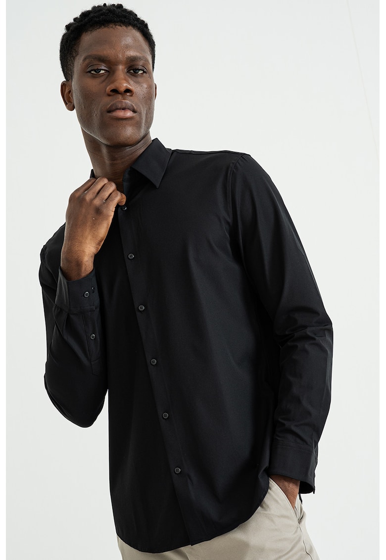 Слим риза - Черен CALVIN KLEIN