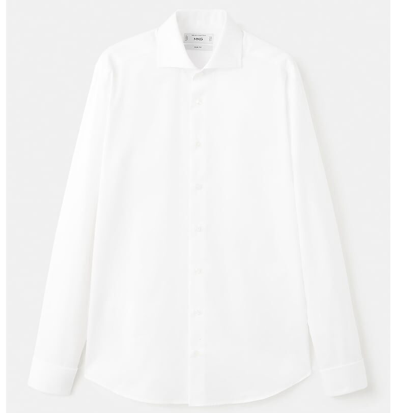 Слим риза - Бял Mango