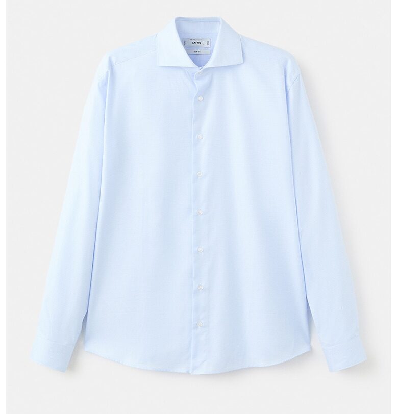 Слим риза - Пастелносин Mango