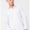 Слим риза с маншети с копчета - Бял CALVIN KLEIN