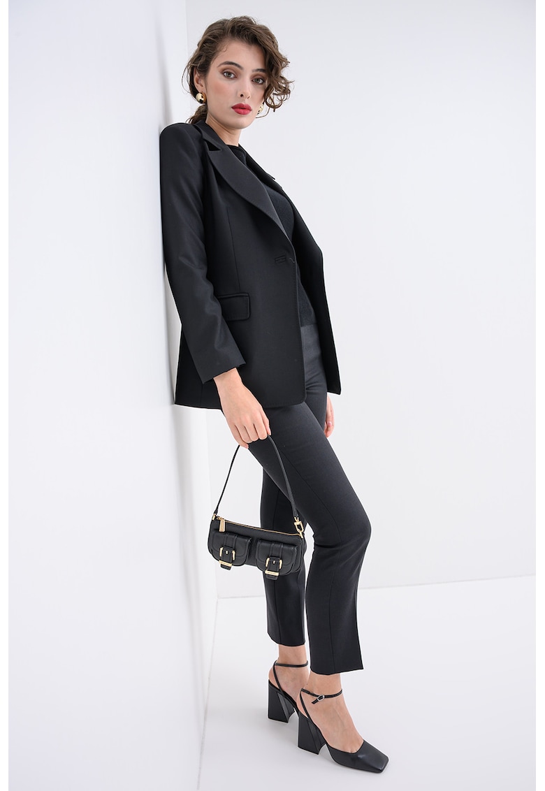 Слим сако с вълна - Черен Marella