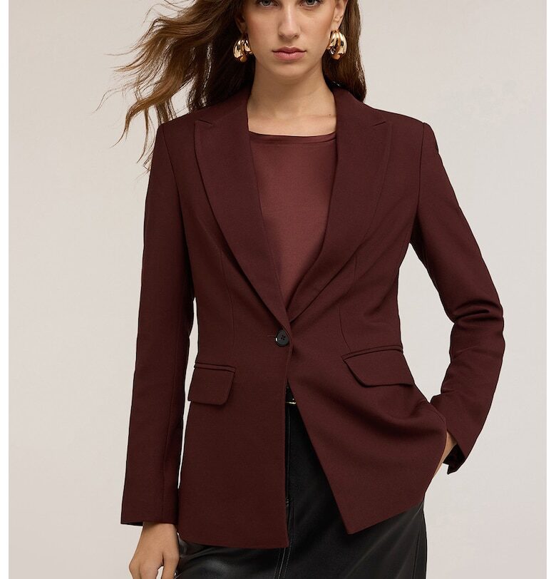 Слим сако с изчистен дизайн Motivi