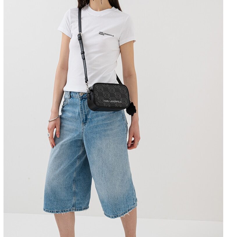 Слим тениска от органичен памук - Бял KARL LAGERFELD JEANS