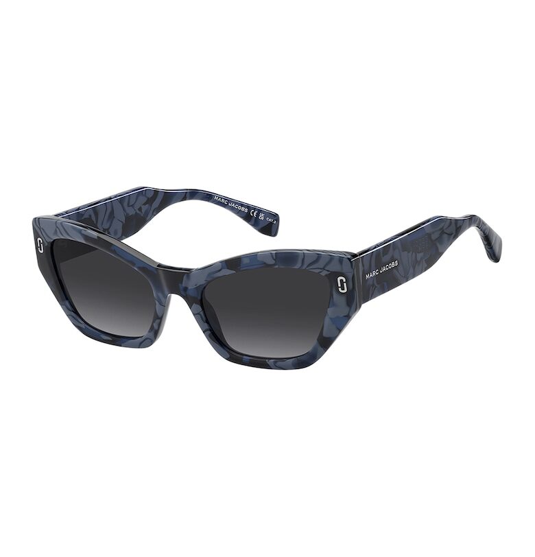 Marc Jacobs Слънчеви очила Cat Eye с лого - Тъмно морско синьо -