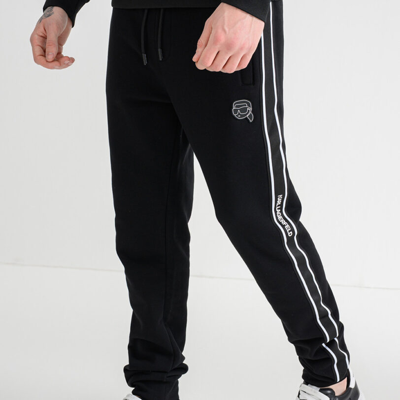 Спортен панталон с връзка - Черен Karl Lagerfeld