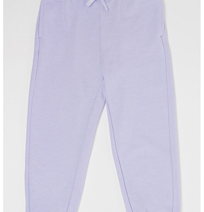 Спортен панталон с връзка и джобове - Лилав United Colors of Benetton