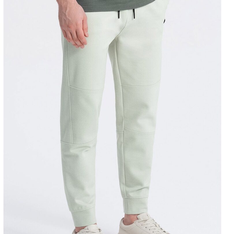 Спортен панталон с джобове с цип - Бледозелен OMBRE