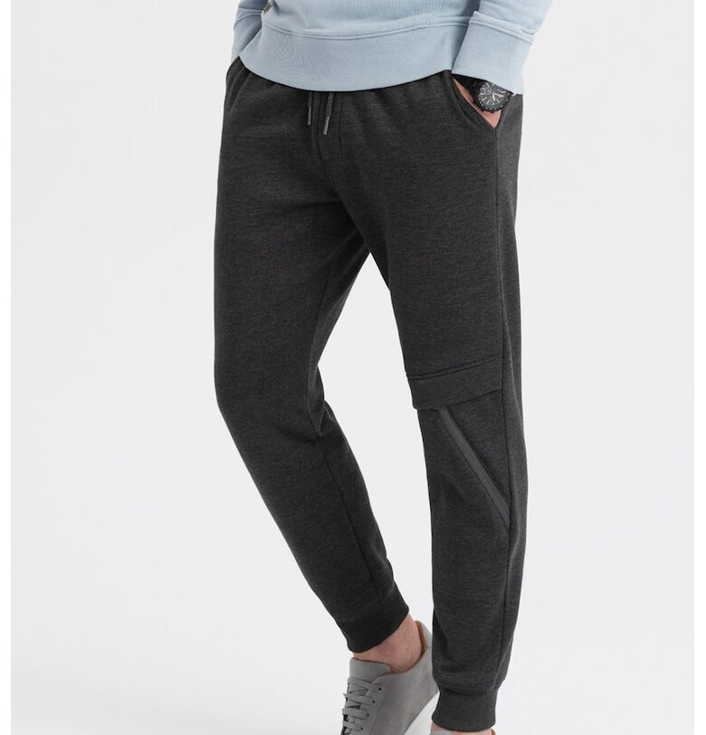 Спортен панталон с регулируема талия - Антрацитно сиво OMBRE