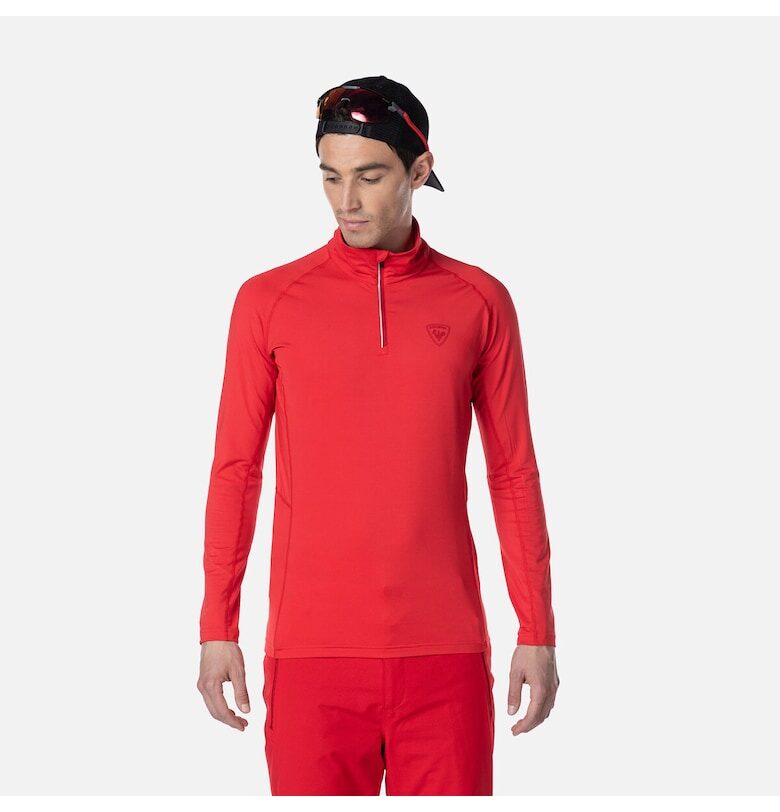 Спортен суичър  Classique - с цип - мъжки - червен - L - Червен Rossignol