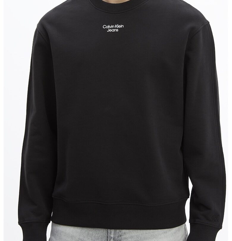 Спортна блуза с деколте в основата на врата - Черен CALVIN KLEIN JEANS