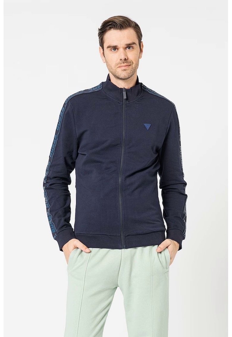 Спортна блуза с цип и лого ленти 10502 GUESS