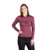 Спортна тениска  Aila от мериносова вълна - Бордо NORTHFINDER