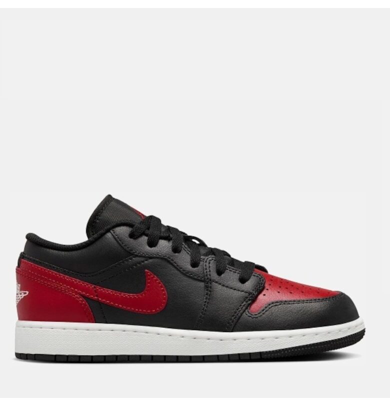 Спортни обувки  Air Jordan 1 Low за момчета - естествена кожа/еко кожа - червени/черни Jordan