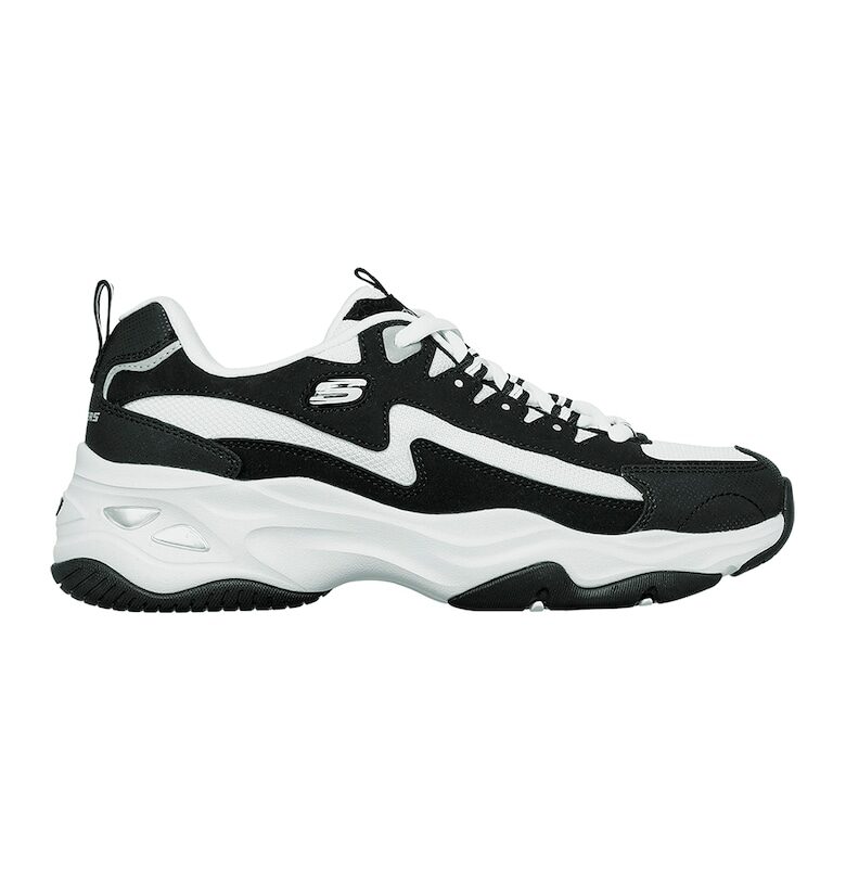 Спортни обувки D'Lites 4.0-Fancy Spirit с мрежа - Бял - Черен Skechers