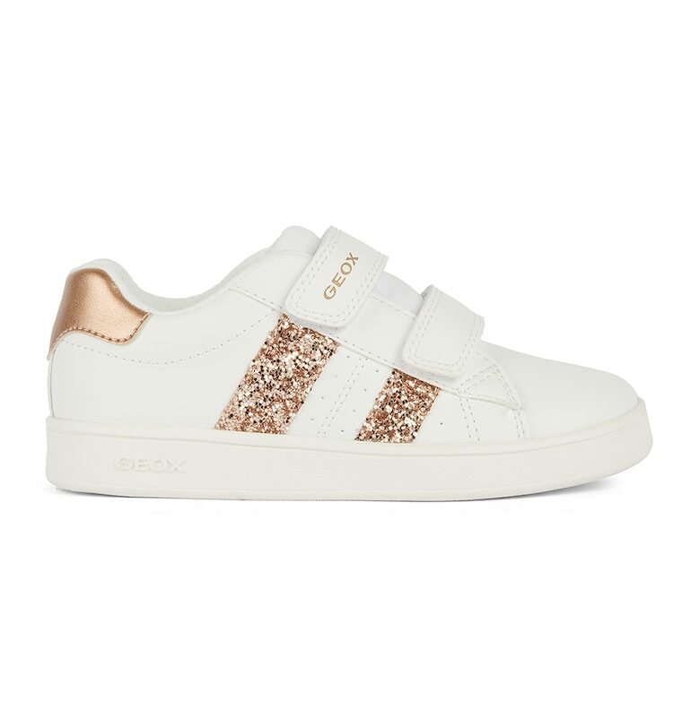 Спортни обувки Eclyper с велкро и бляскави детайли Geox