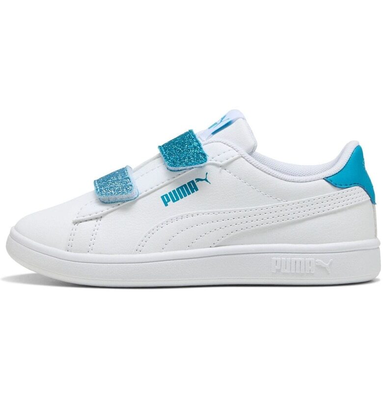 Спортни обувки Smash 3.0 с велкро с брокат и контрасти Puma