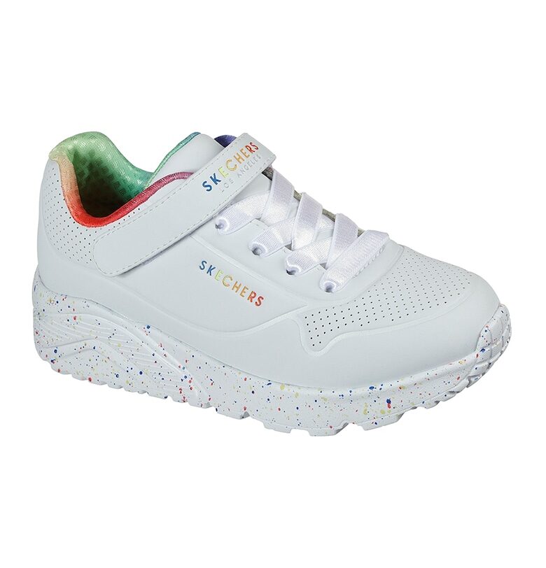 Спортни обувки Uno Lite от еко кожа с велкро Skechers