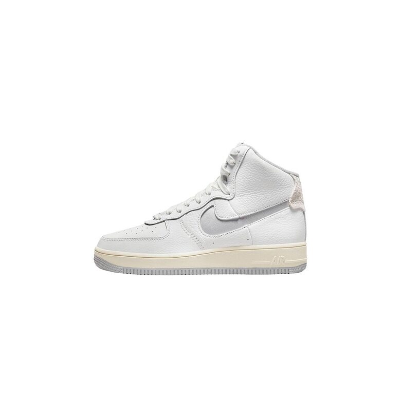 Спортни обувки -  W AF1 Sculpt White Silver - Естествена кожа - Бяло Nike