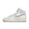 Спортни обувки -  W AF1 Sculpt White Silver - Естествена кожа - Бяло Nike