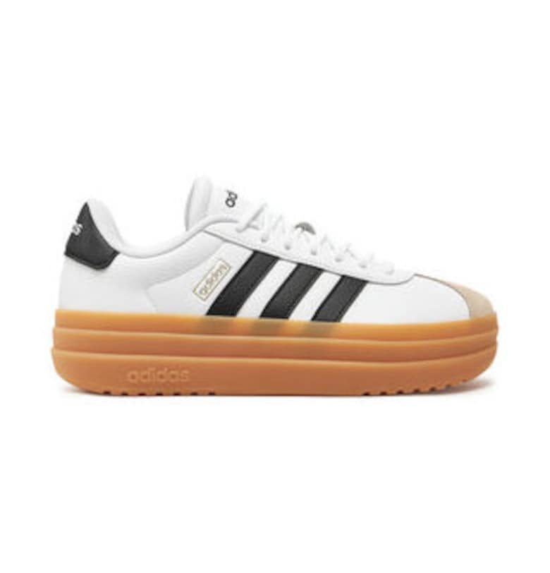 Спортни обувки flatform от кожа VL Court Bold - adidas
