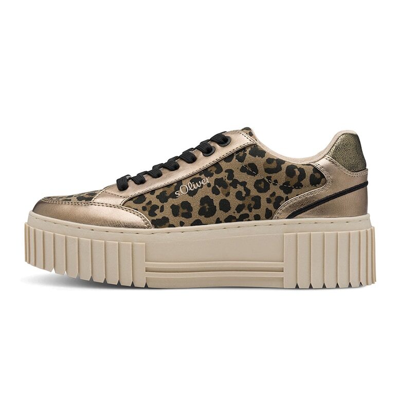 Спортни обувки от еко кожа с лого sOliver