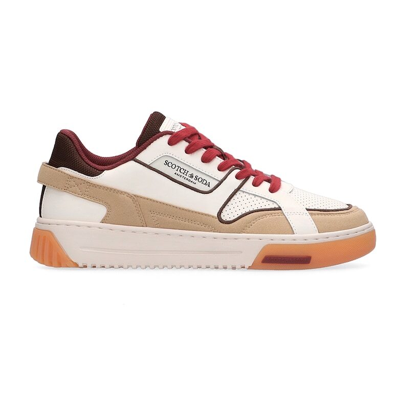 Спортни обувки от кожа и велур с мрежа Scotch  Soda