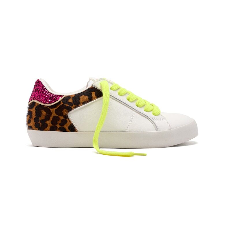 Спортни обувки от кожа и еко кожа с брокат Gioseppo