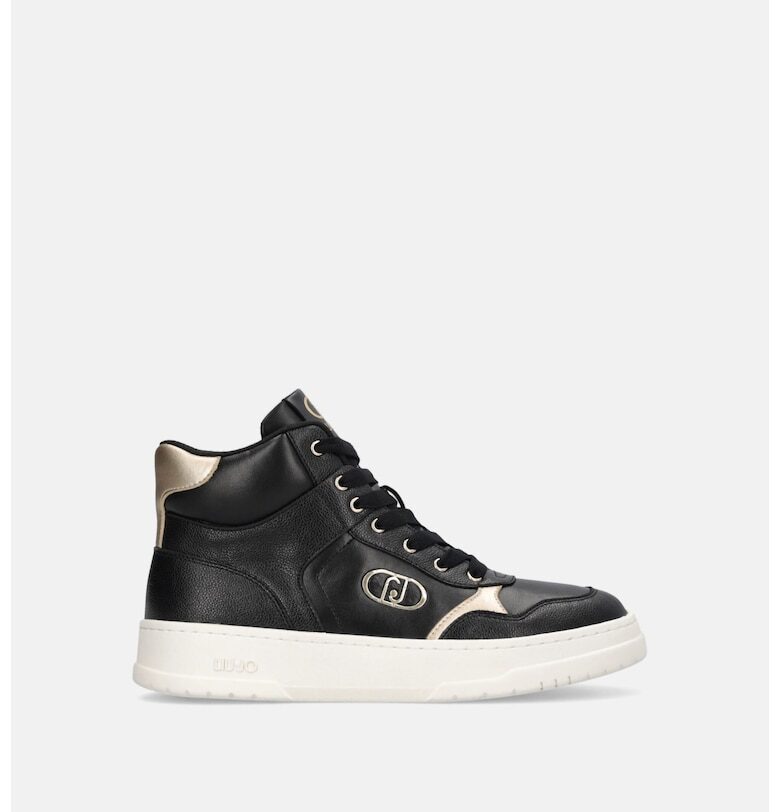 Спортни обувки от кожа и еко кожа с метализирани елементи Liu Jo