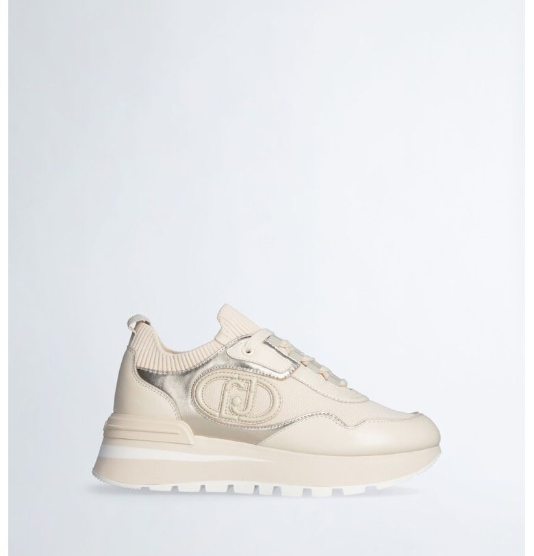 Спортни обувки от кожа и еко кожа с равна платформа Liu Jo