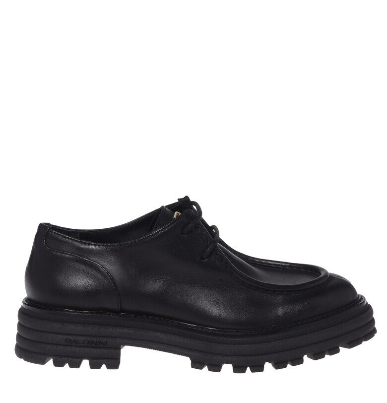 Спортни обувки от кожа с връзки Baldinini
