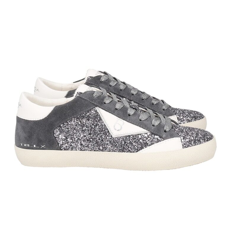 Спортни обувки с брокатени панели Tosca Blu