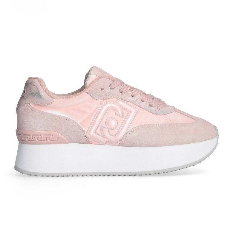 Спортни обувки с равна платформа и велур Liu Jo