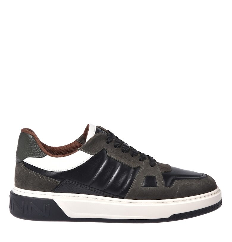 Спортни обувки с равна платформа с велур Baldinini