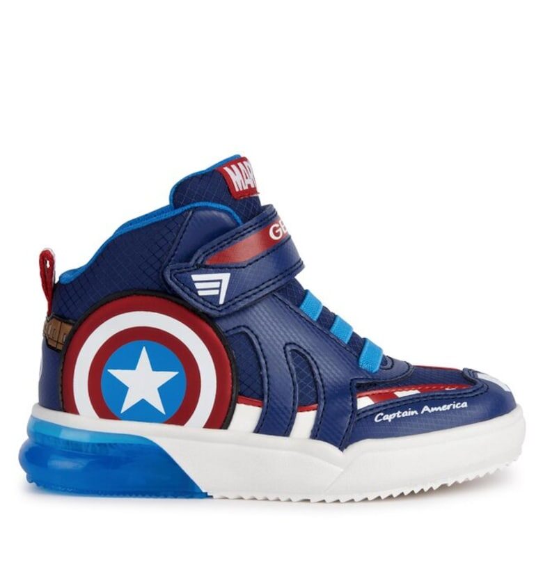 Спортни обувки с щампа на Captain America Geox