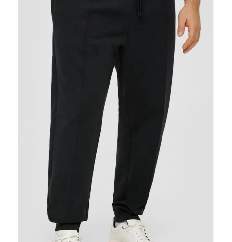 Спортни панталони - мъжки големи размери - Detroit - стандартна кройка - черни sOliver