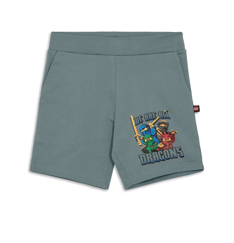 Спортни шорти за момчета  12011466 - Органичен памук - Зелен - Зелен LEGO