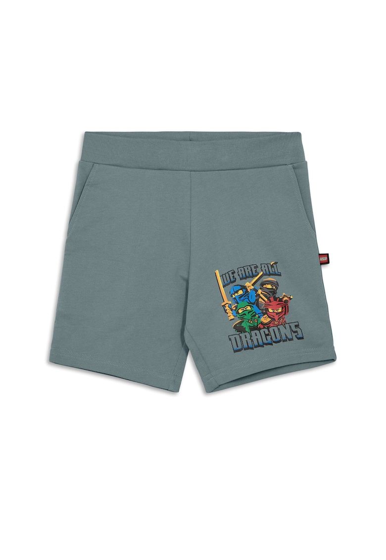 Спортни шорти за момчета 12011466 - Органичен памук - Зелен - Зелен LEGO