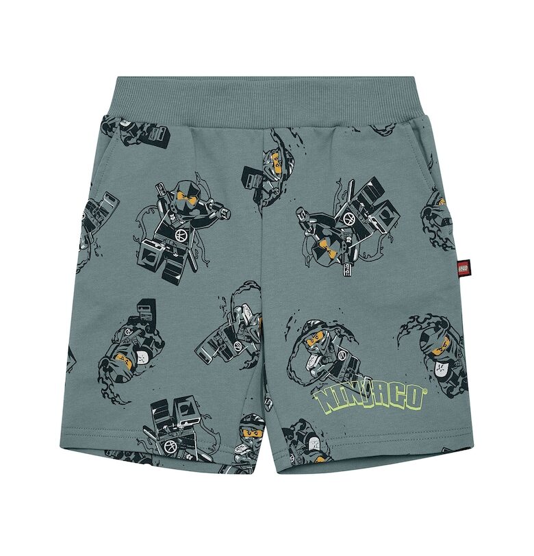 Спортни шорти за момчета  12011469 - Органичен памук - Зелен - Зелен LEGO