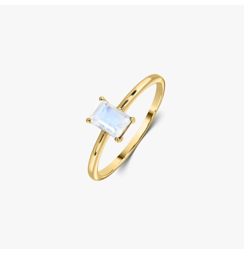 Сребърен пръстен Golden Tessa - Лунен камък INDIRA