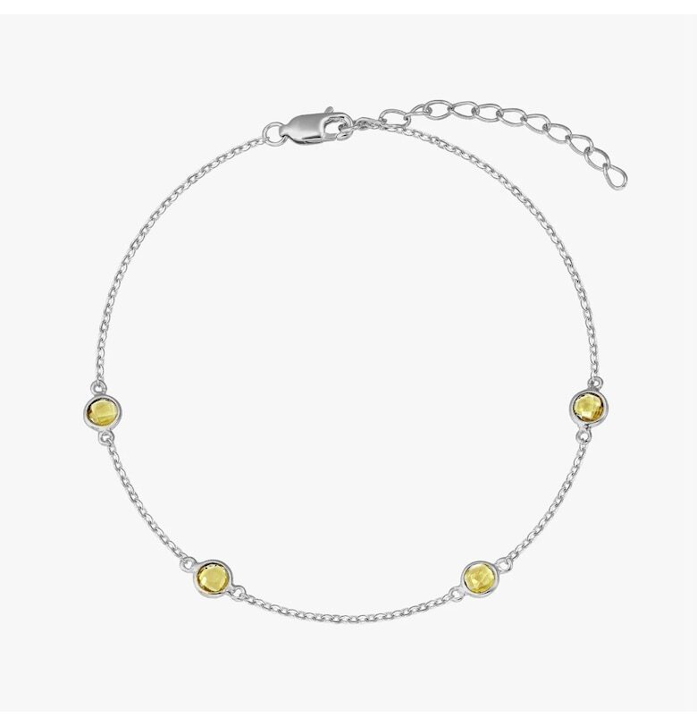 Сребърна гривна Birthstonedwqf INDIRA