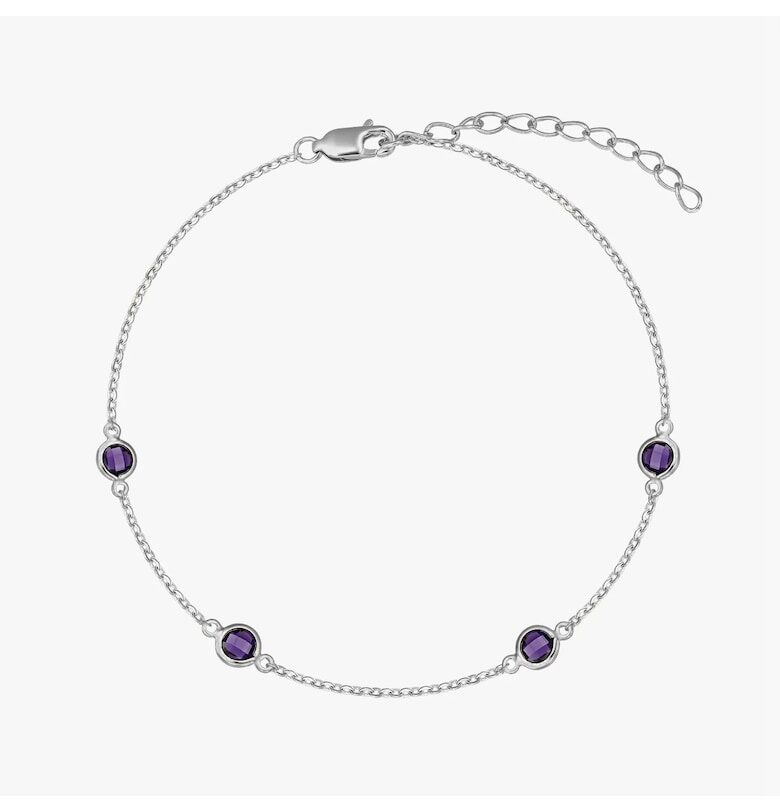 Сребърна гривна Birthstonedwqf INDIRA