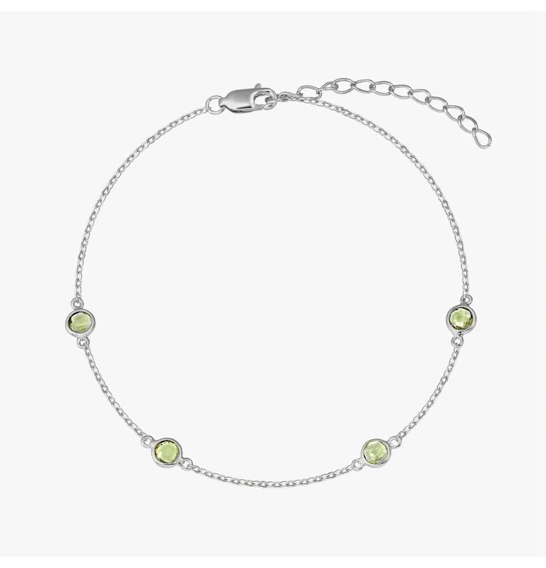 Сребърна гривна Birthstonedwqf INDIRA