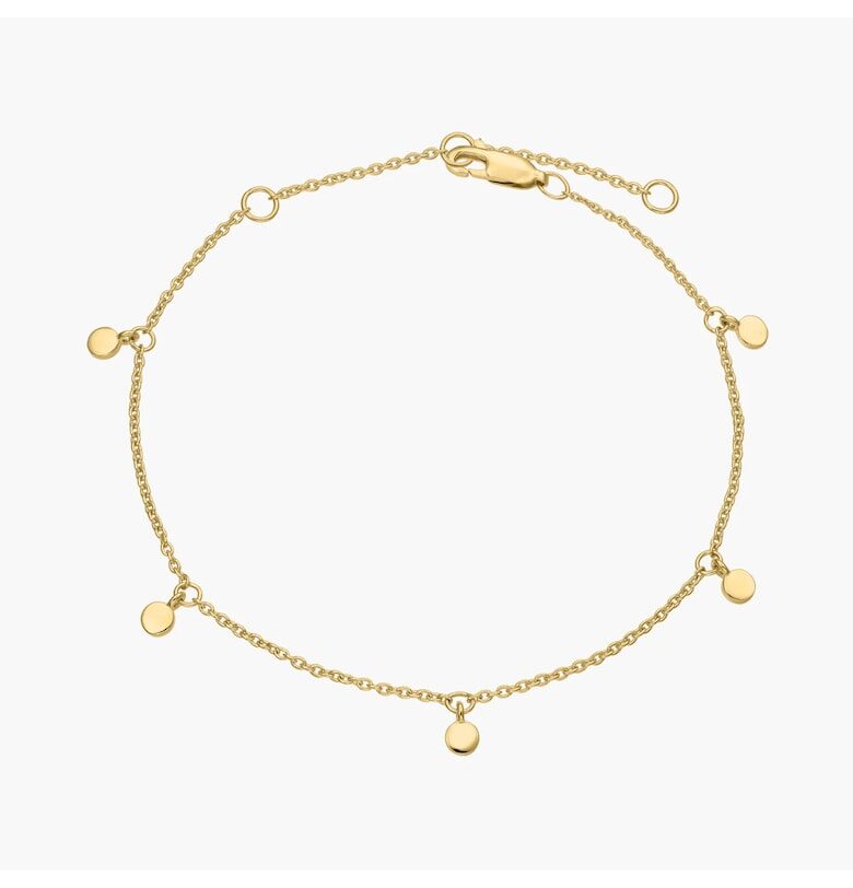 Сребърна гривна Golden Allegra INDIRA